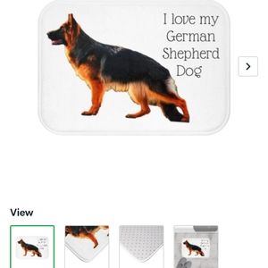 I love my German Shepherd Dog bath mat